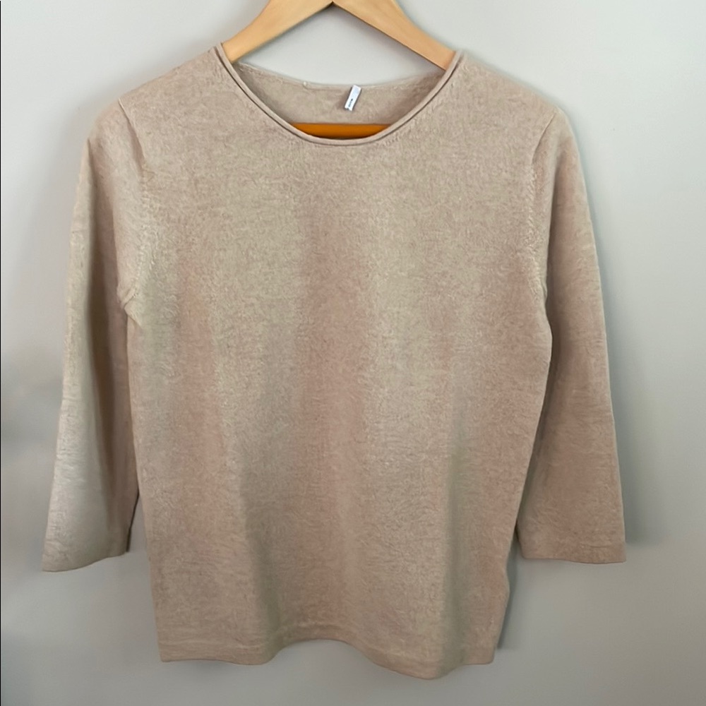 Agnona Tan Women's Cashmere Sweater M